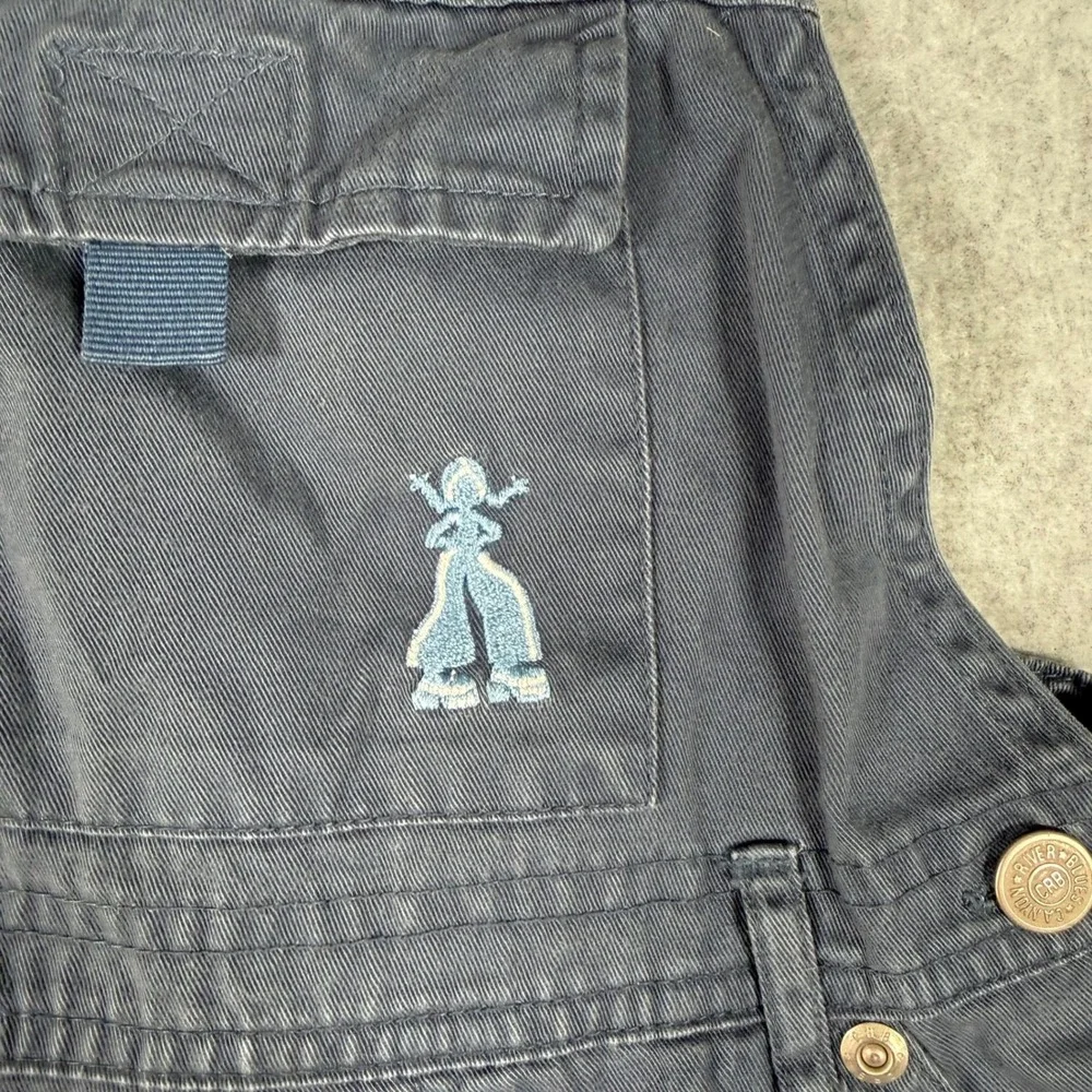 Canyon River Blues Kids Size 4 Cargo Overalls Blue Cotton Play Time Kidcore